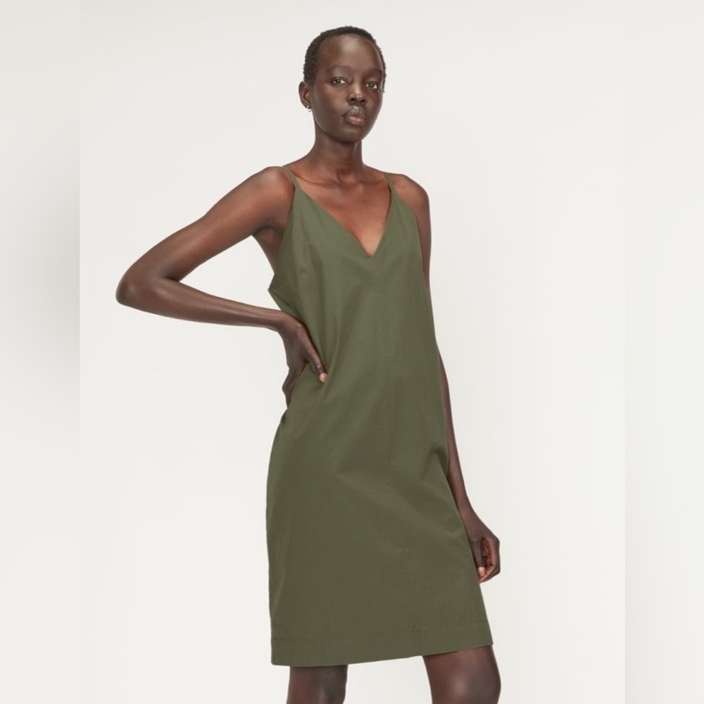 Everlane Green Poplin Sleep Dress, Size 6